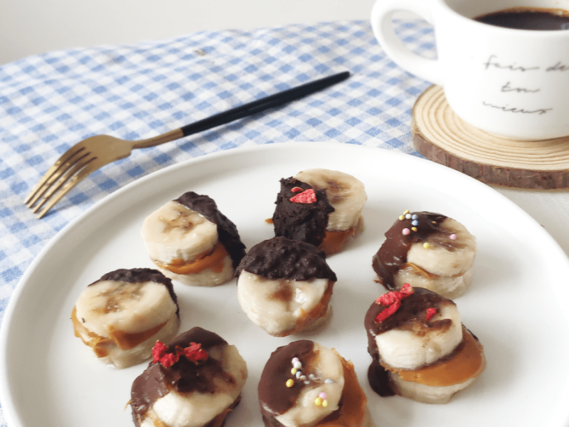 理想下午茶│一口巧克力香蕉花生