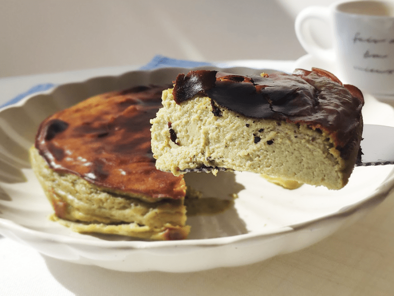 理想下午茶│抹茶巴斯克蛋糕