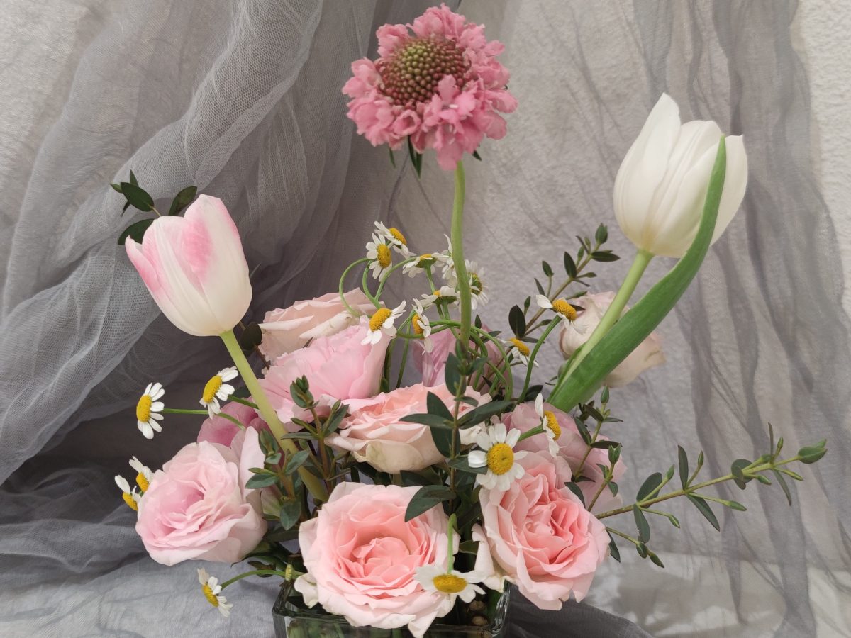 花藝教室✿韓式無花泥插花│基礎班01